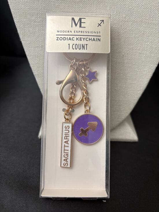 ME Accessories - NIB ME Sagittarius Keychain Gold Tone Charm